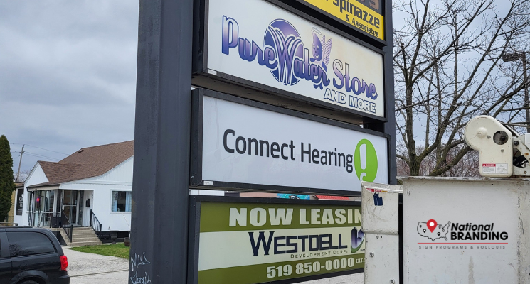 Franchise Signage for Connect Hearing Windsor